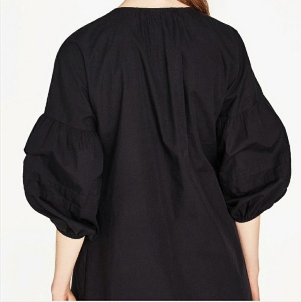 Zara Sequin Parrot Poplin Romper - Picture 2 of 4